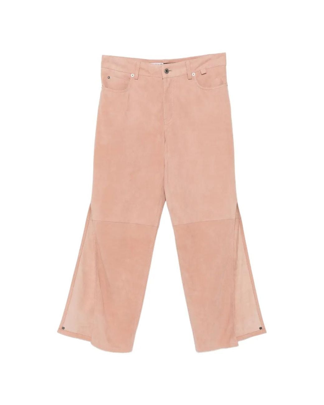 Loewe White Suede Goat-Skin Trousers