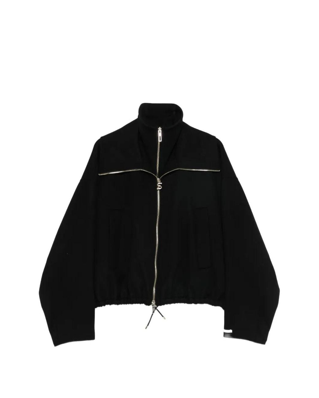Sportmax Black Zip-Up Jacket