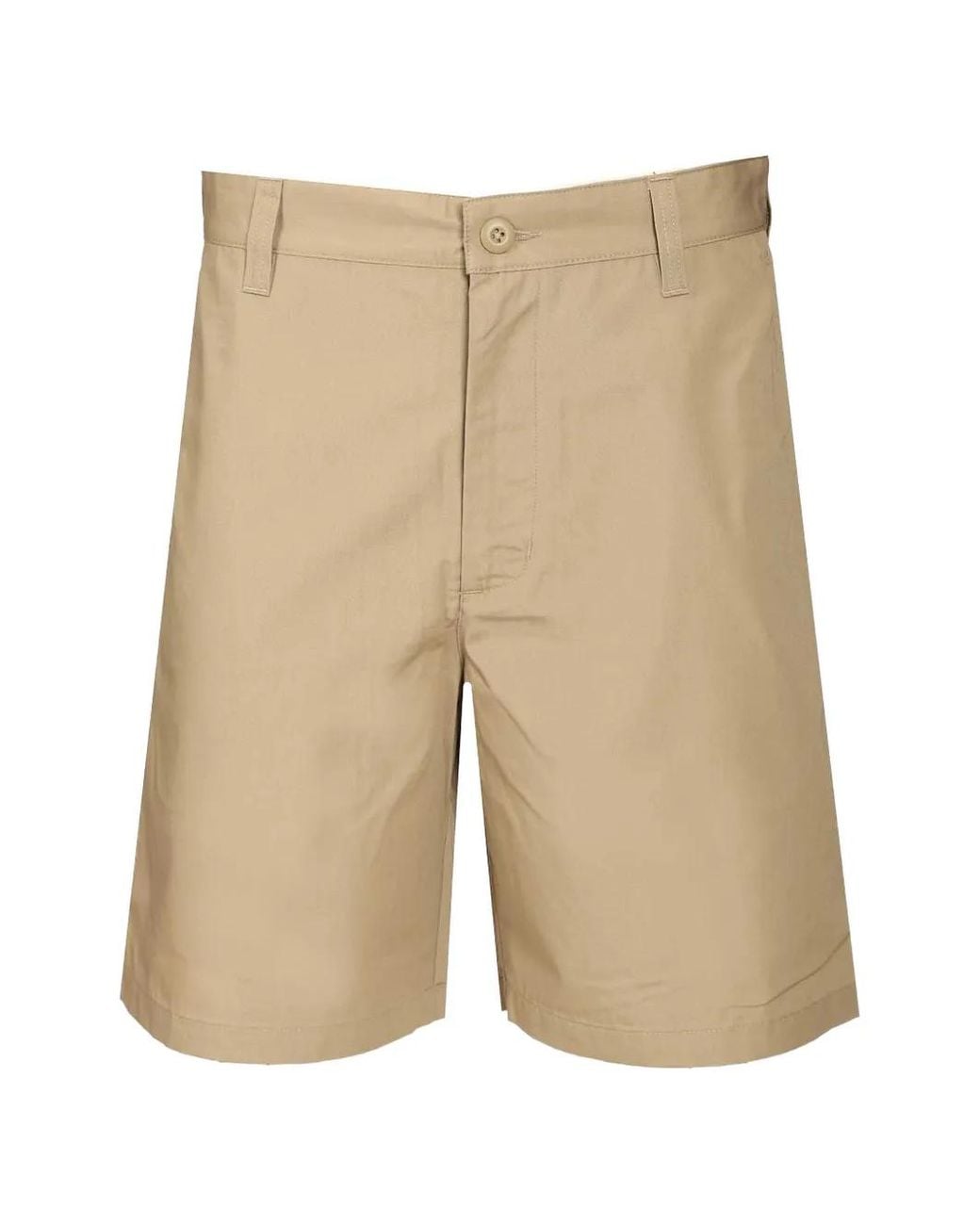 Carhartt Natural Calder Logo-Patch Shorts for men