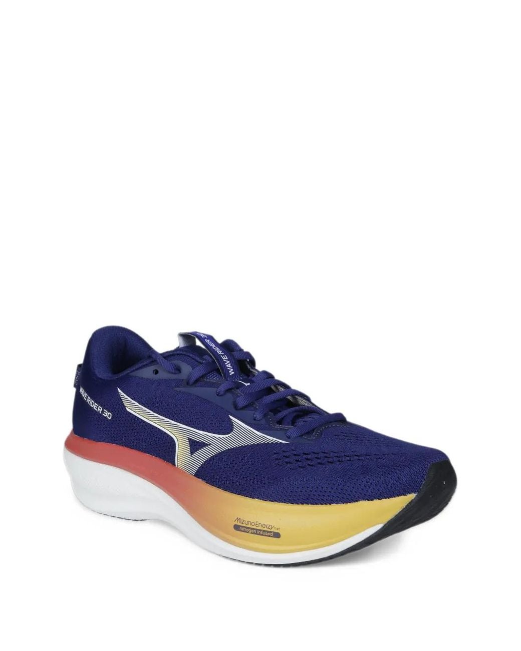 Mesh Rider Logo Mizuno Wave Rider 30 Sneakers in Blue for Men | Lyst