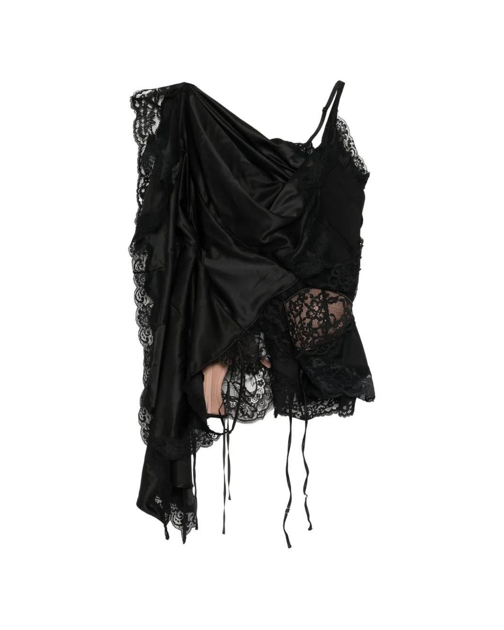 Junya Watanabe Black Deconstructed Sculptural Blouse