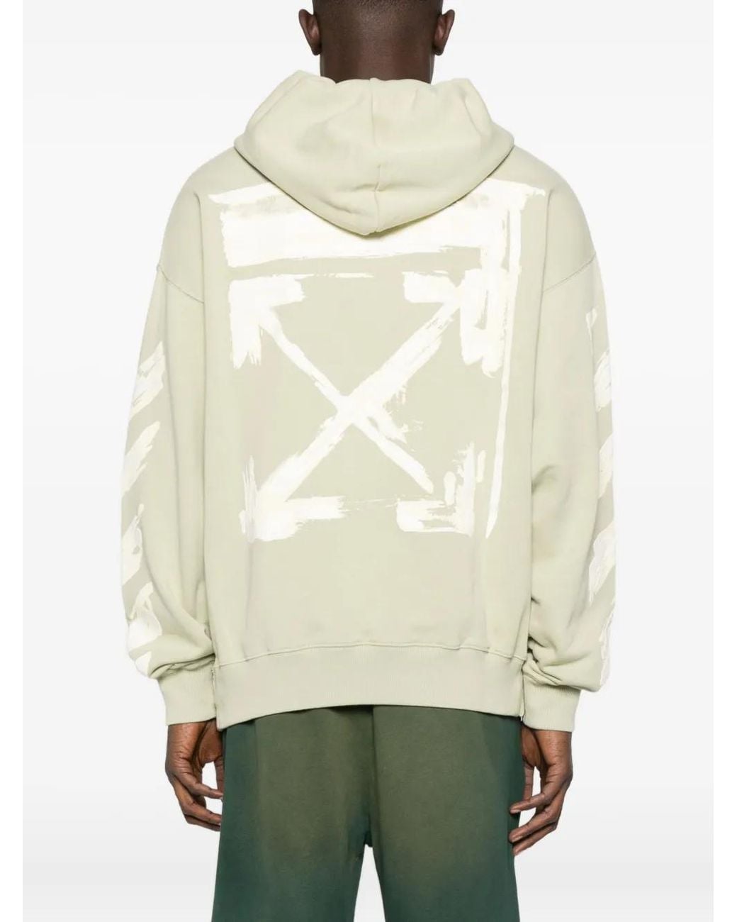 Off-White c/o Virgil Abloh White Paint-Splatter Hoodie for men