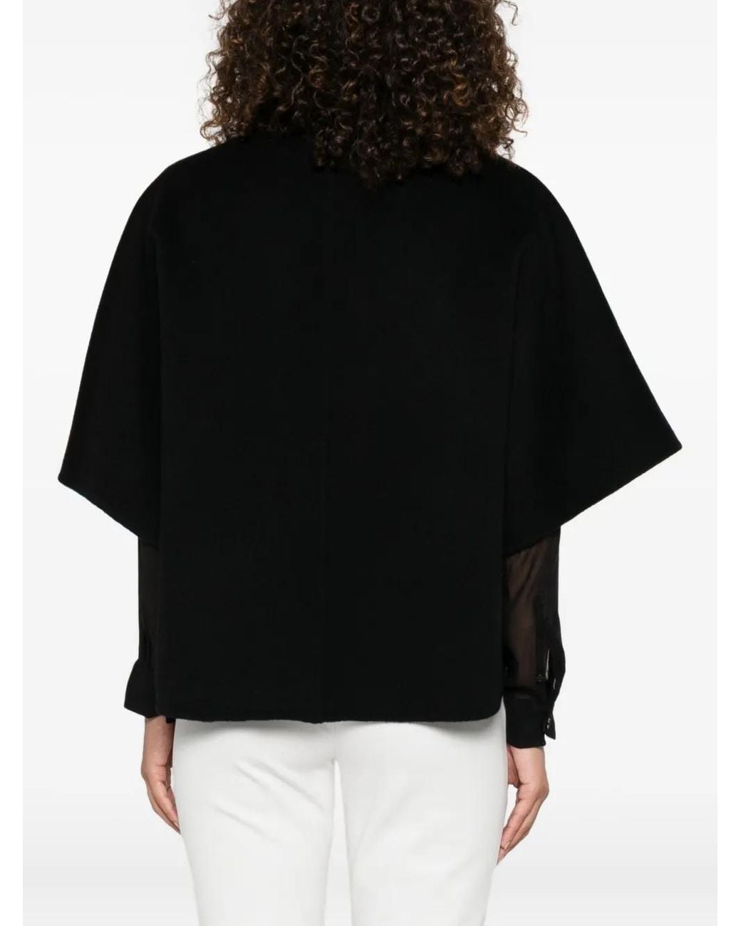 Chaqueta Con Cierre De Botón Max Mara de color Black