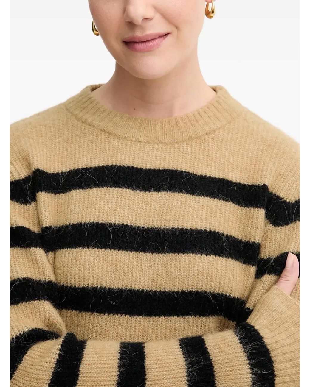 Pull Thora À Rayures Mos Mosh en coloris Black