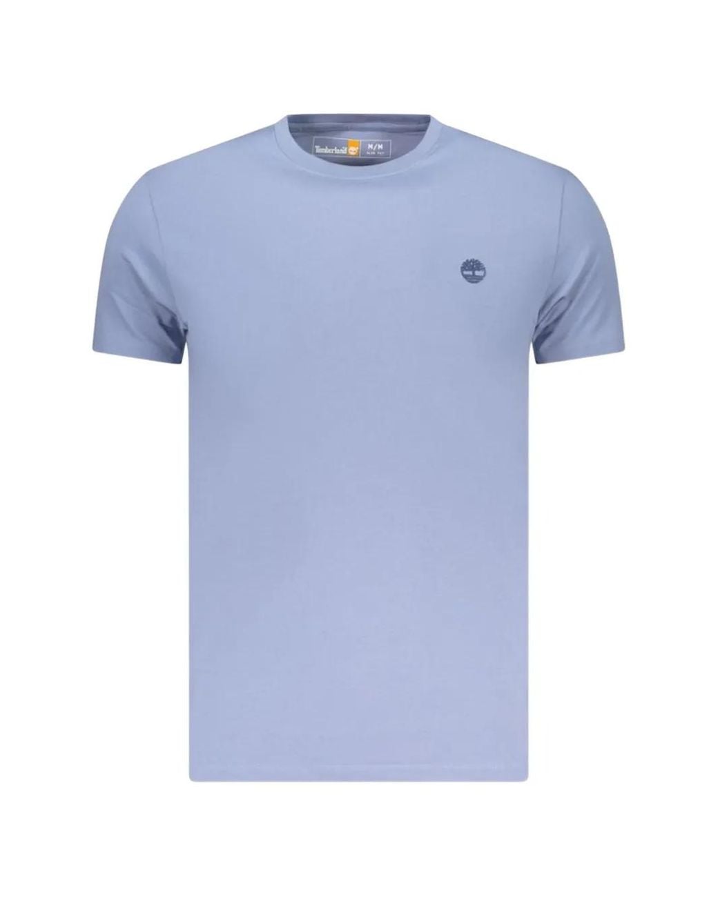 Timberland Blue Logo-Embroidered T-Shirt for men