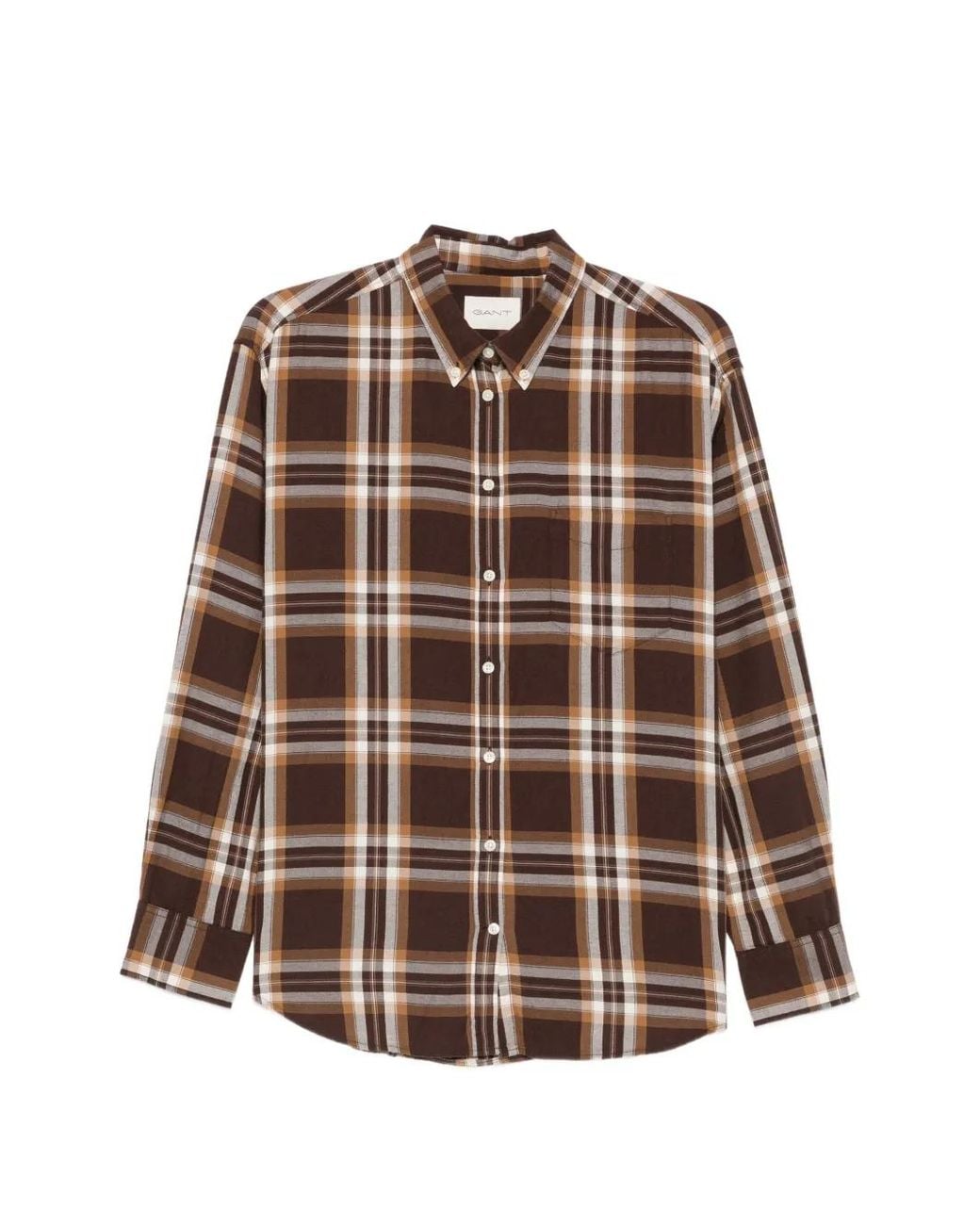 Gant Brown Checked Flannel Shirt