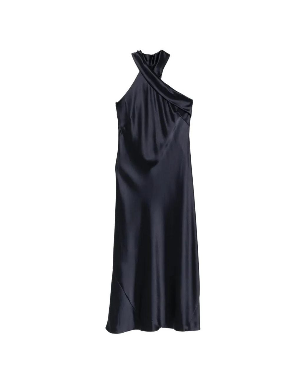 Galvan Blue Cropped Pandora Dress