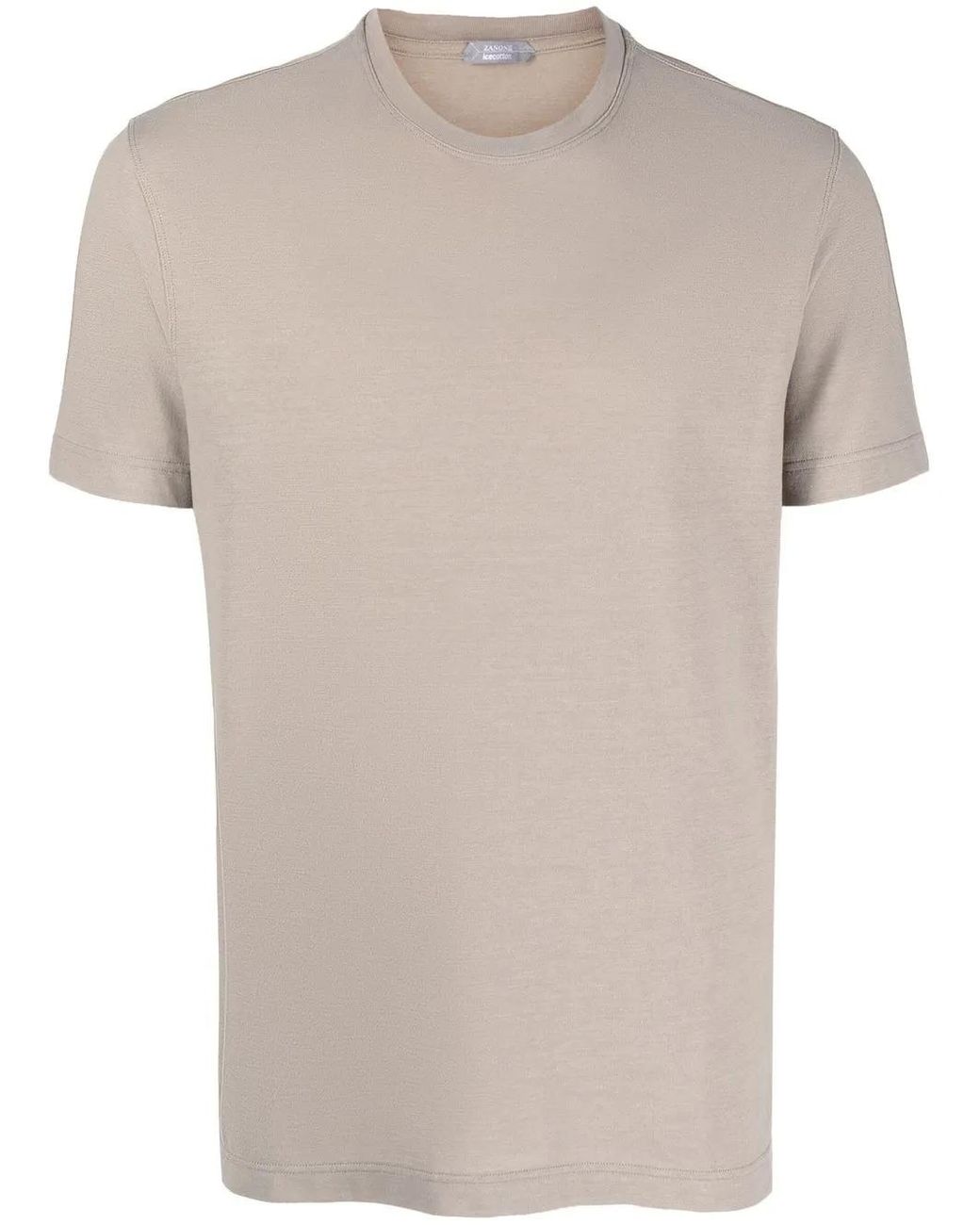 Zanone White Short-Sleeved Cotton T-Shirt for men