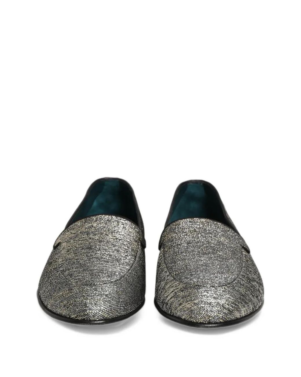 Dolce & Gabbana Gray Glitter-Effect Loafers for men