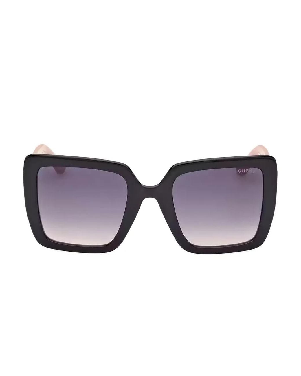 GUESS EYEWEAR Pink Logo-Plaque Square-Frame Sunglasses