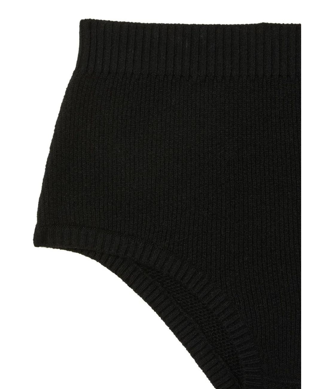 Alanui Black Cashmere-Blend Shorts