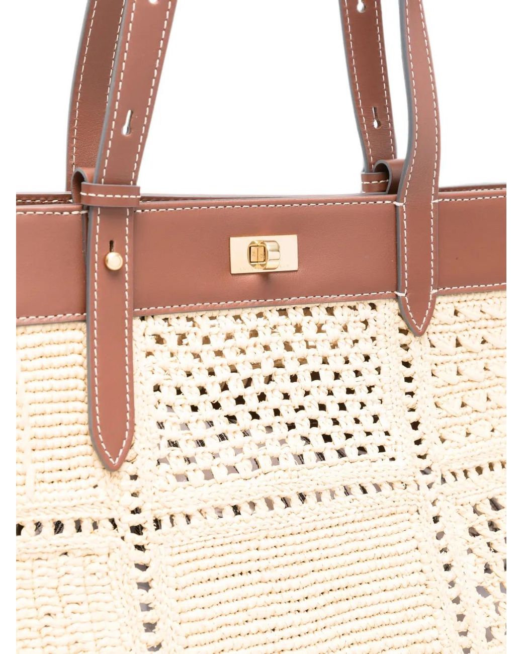 Anya Hindmarch Natural Mortimer Patchwork Tote Bag