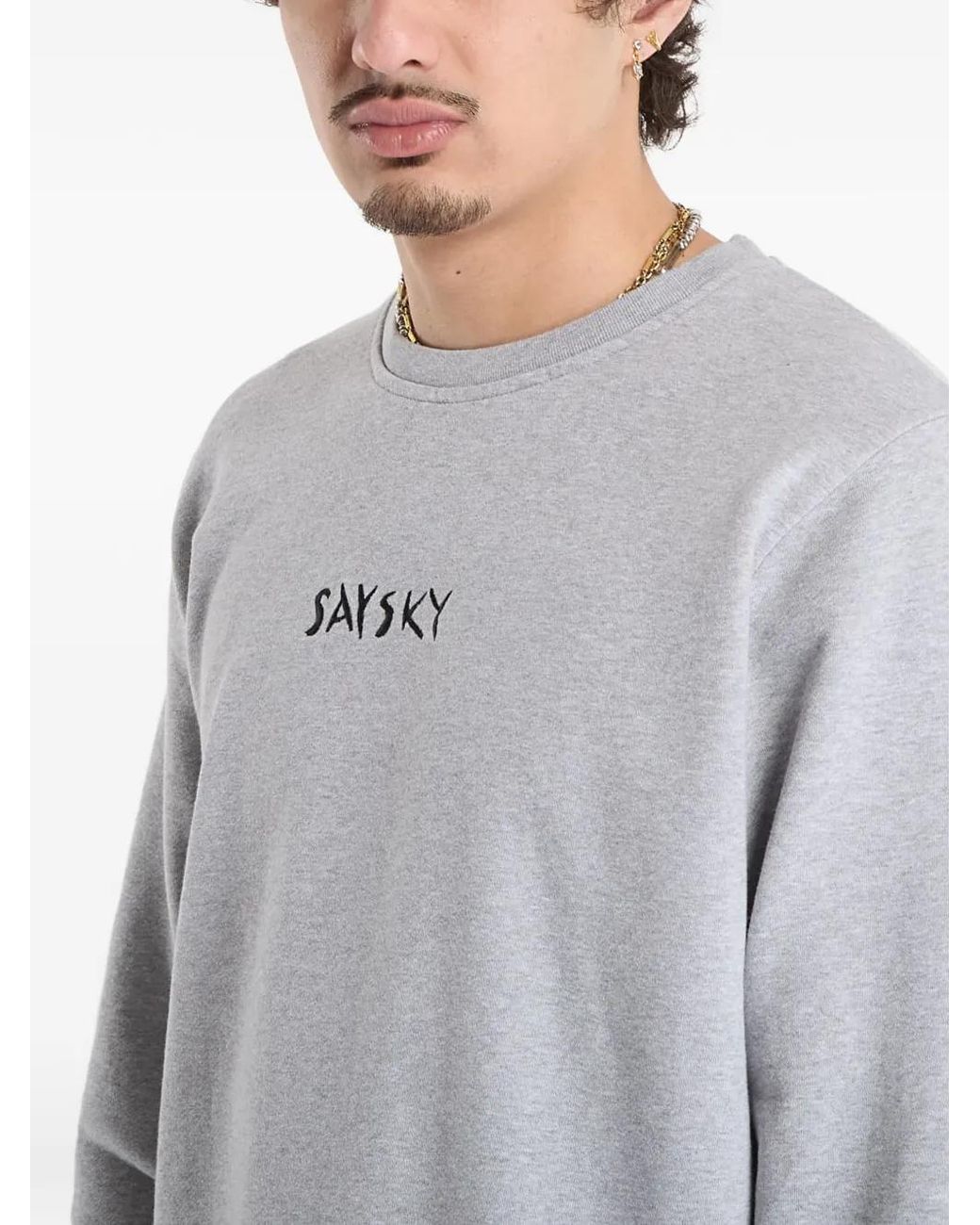 Saysky Gray Tiger Everyday Sweatshirt for men