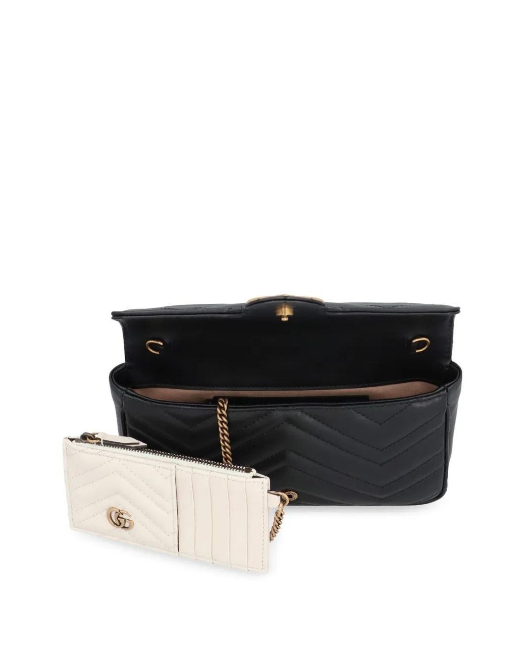 Gucci Gray Mini Gg Marmont Cross Body Bag