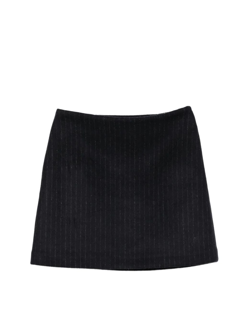 A.P.C. Black Pinstripe-Pattern Wool Mini Skirt