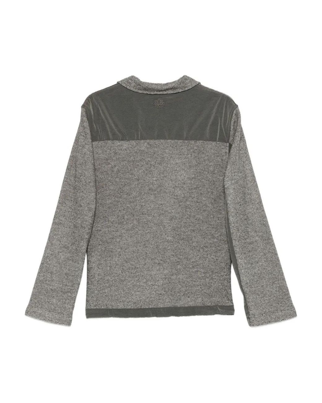 RANRA Gray Zip Panelled Sweater for men