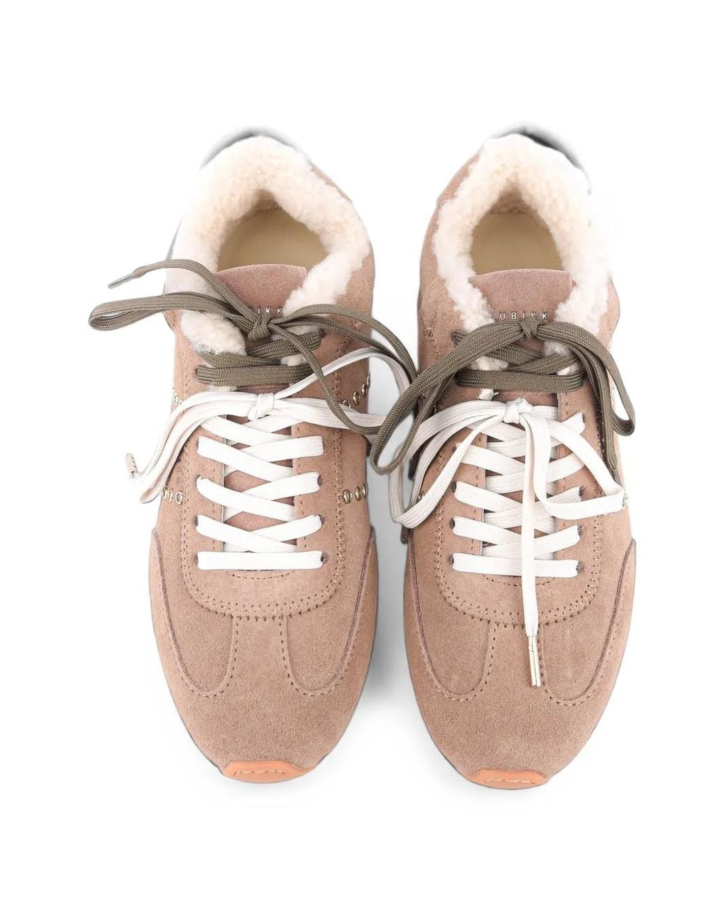 Nubikk Pink Billy Lou Fur Shearling-Lined Sneakers