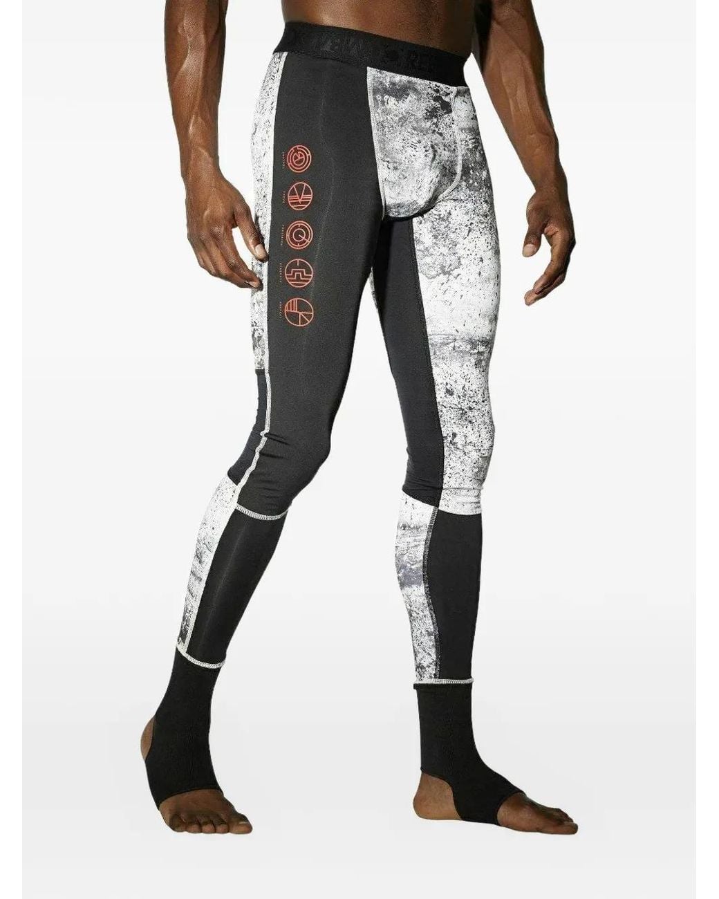 Reebok Black Ankle-Lock Leggings for men