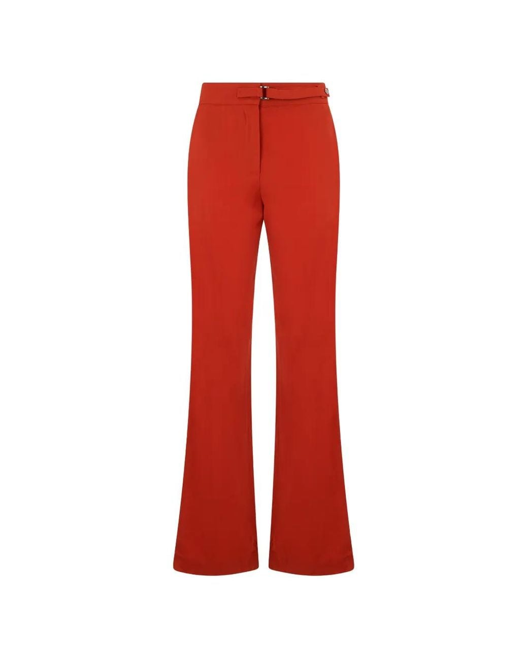 Moorer Roonew-Wrl Buckle-Detail Flared Trousers