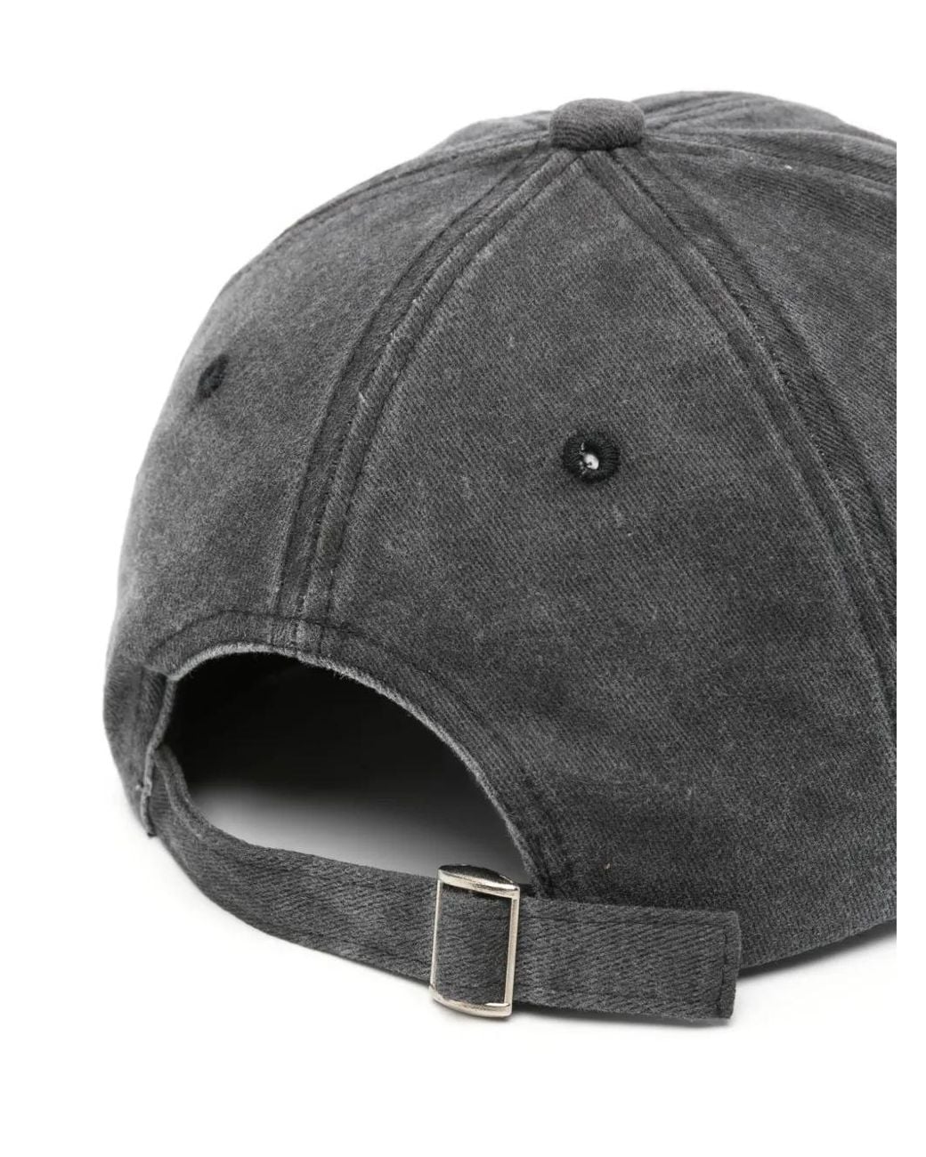 Elena Velez Gray Logo-Patch Cap