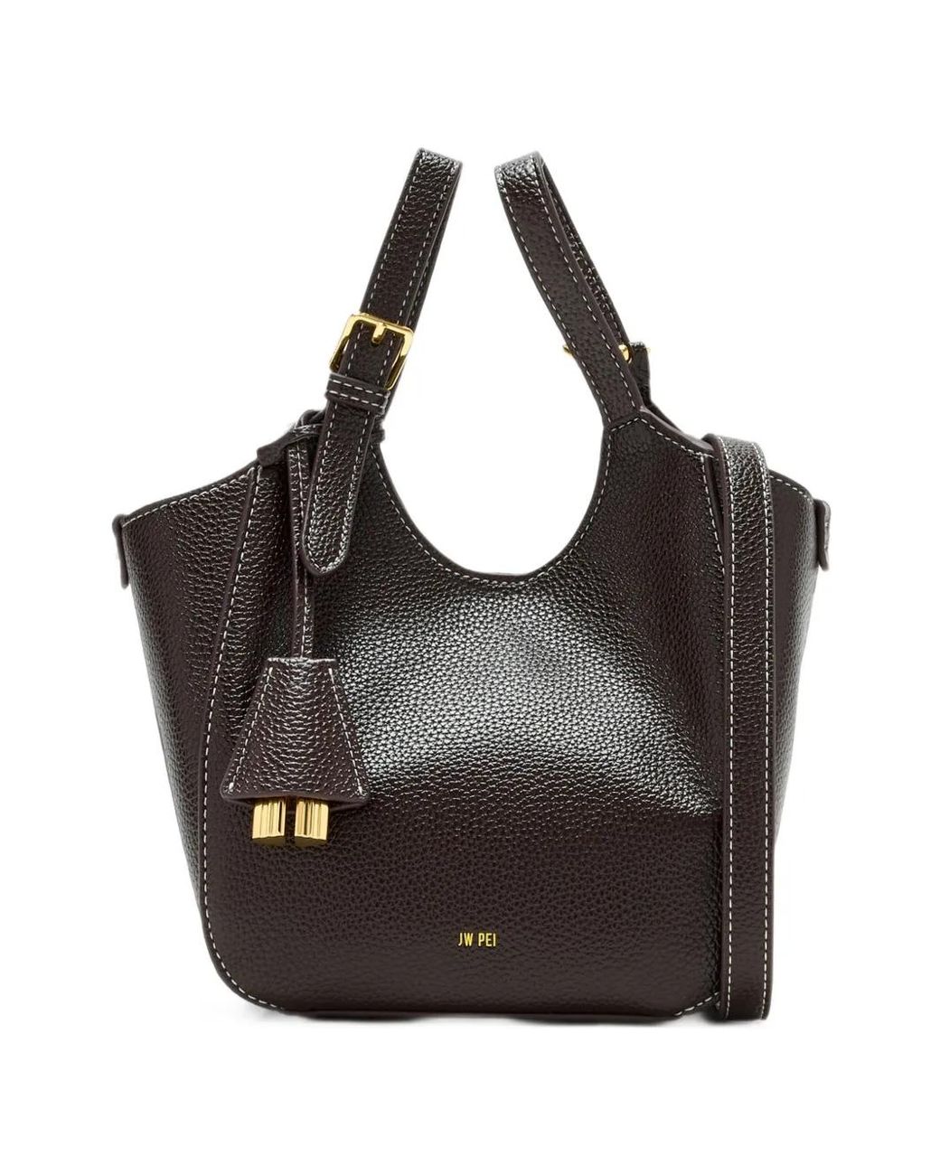 JW PEI Black Ines Padlock Tote Bag