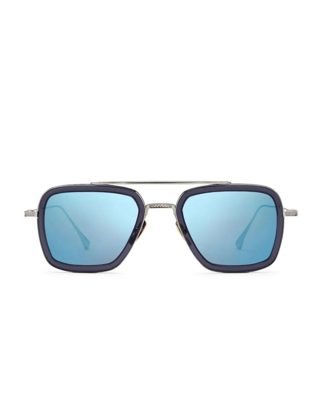 Dita Eyewear Blue Geometric-Frame Sunglasses