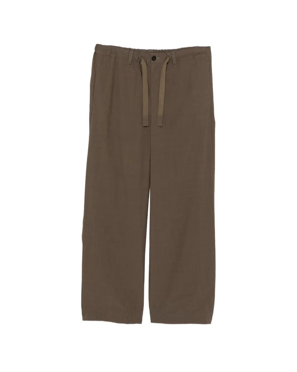 Sacai Brown Cotton Typewriter Pants for men