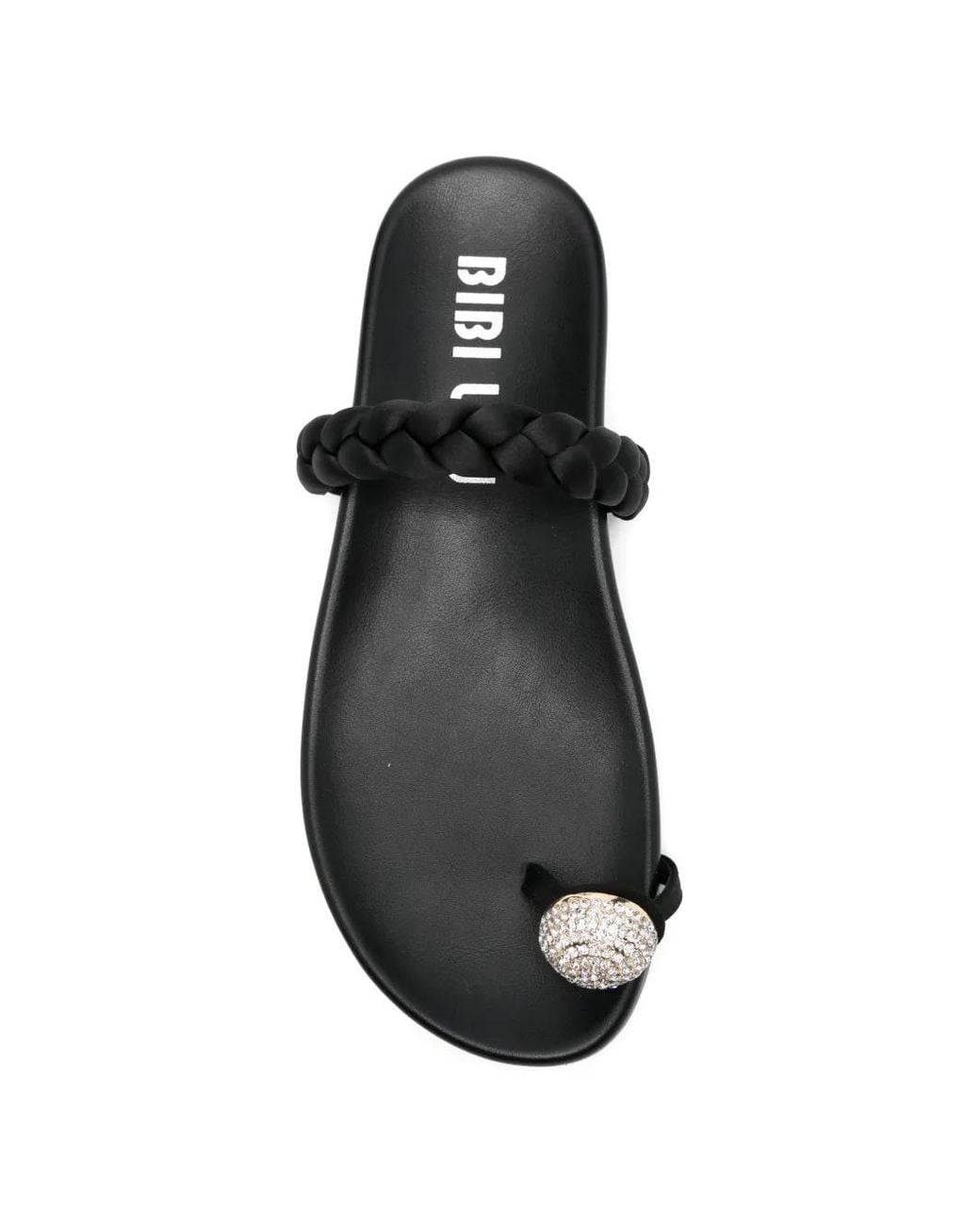 Bibi Lou Black Sandales À Ornements En Cristal