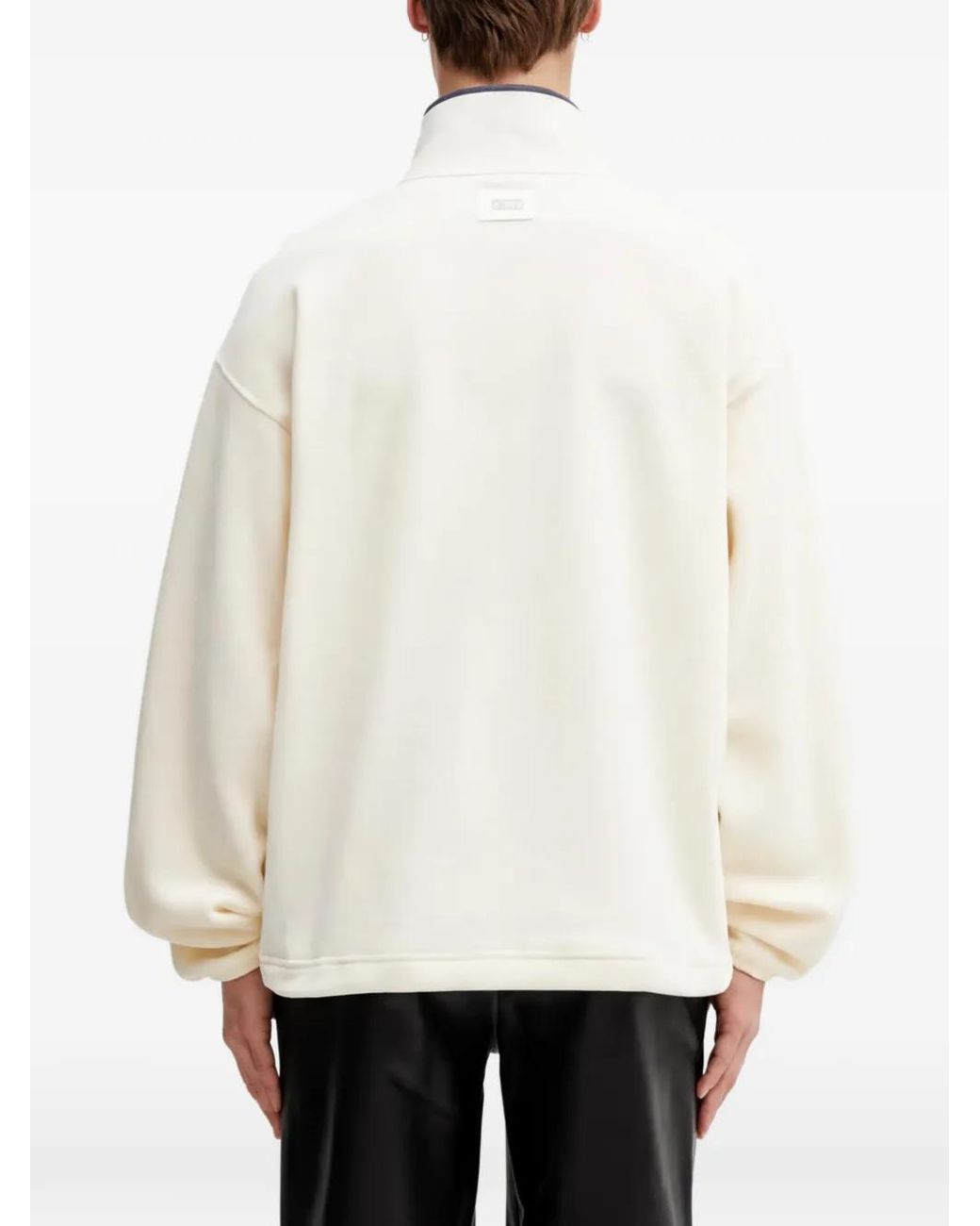 Aape By A Bathing Ape White Half-Zip Sweatshirt for men