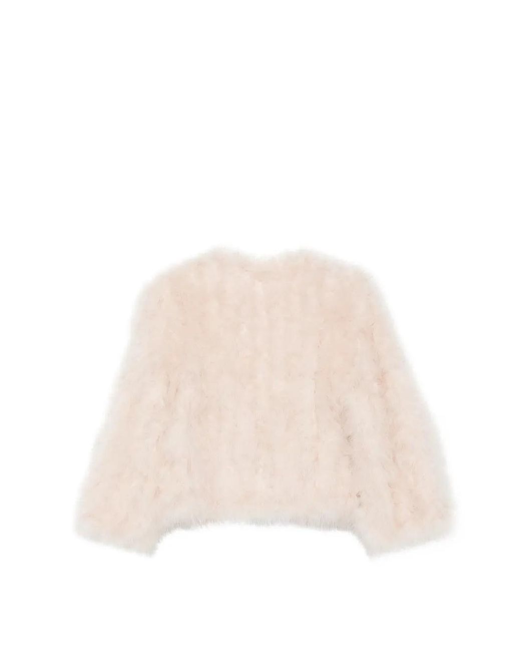 Liska Natural Marabou-Feather Jacket