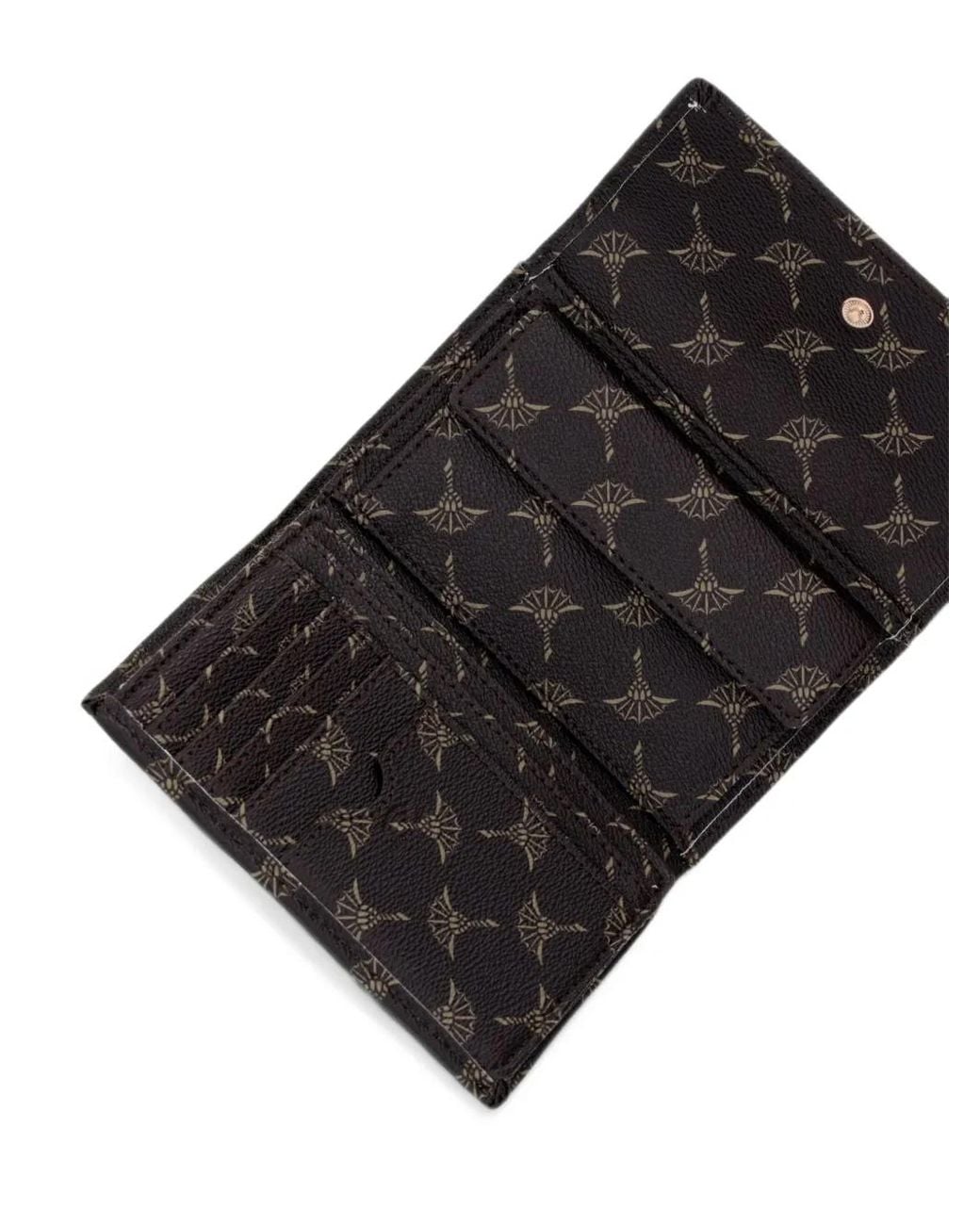Joop! Black Cortina Cosma Cornflower-Print Trifold Wallet
