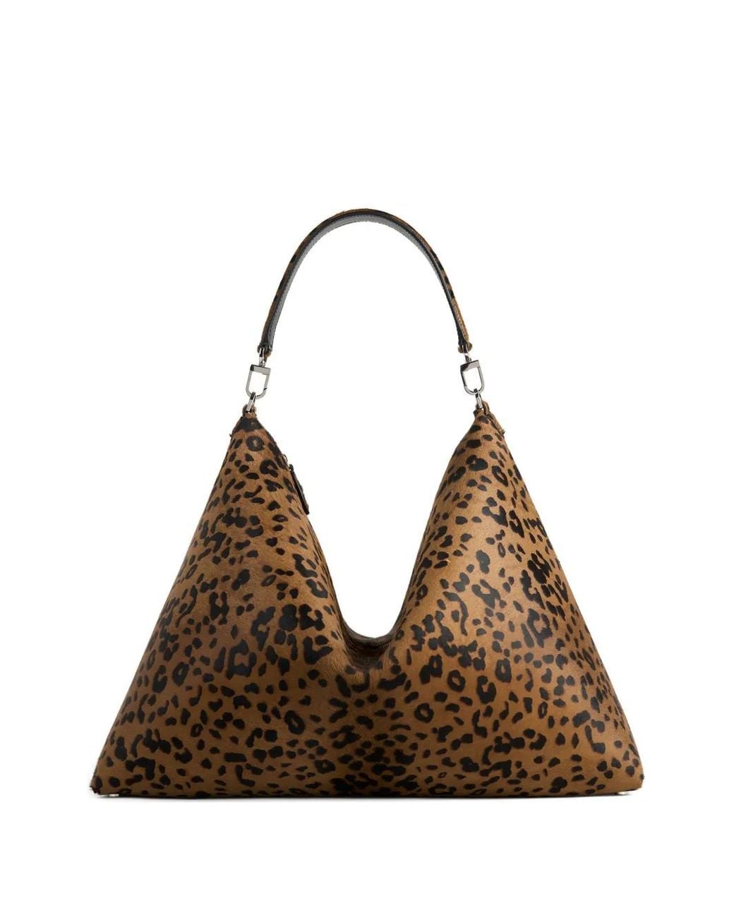 Totême Brown Pony Hair Bevel Shoulder Bag