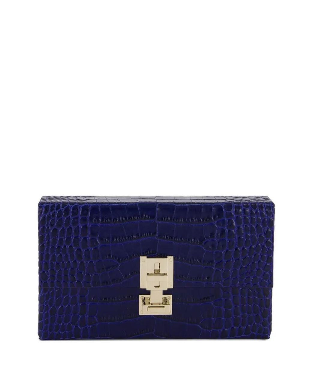 Tom Ford Blue Pochette En Cuir À Effet Peau De Crocodile