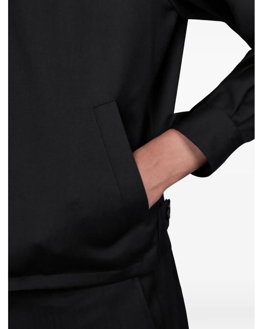 Auralee Black Wool Shirt Jacket for men