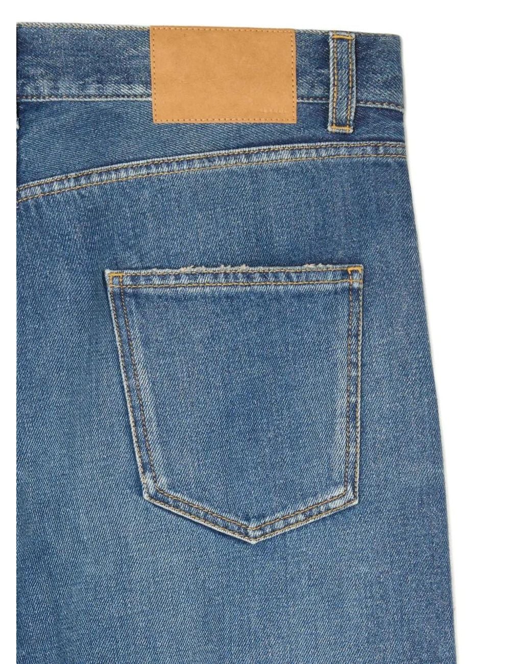 Alanui Blue Wide-Leg Jeans for men