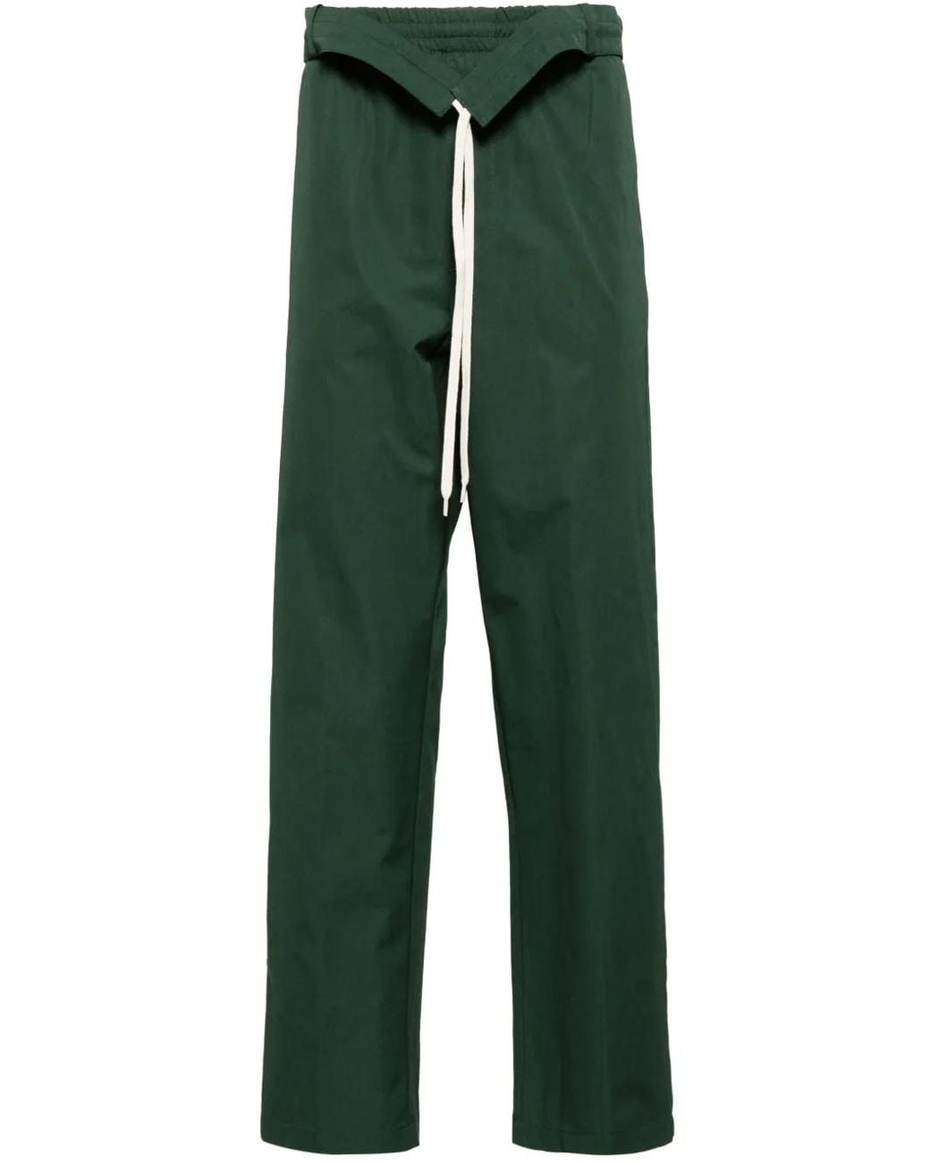Craig Green Green Cotton Tapered Trousers for men
