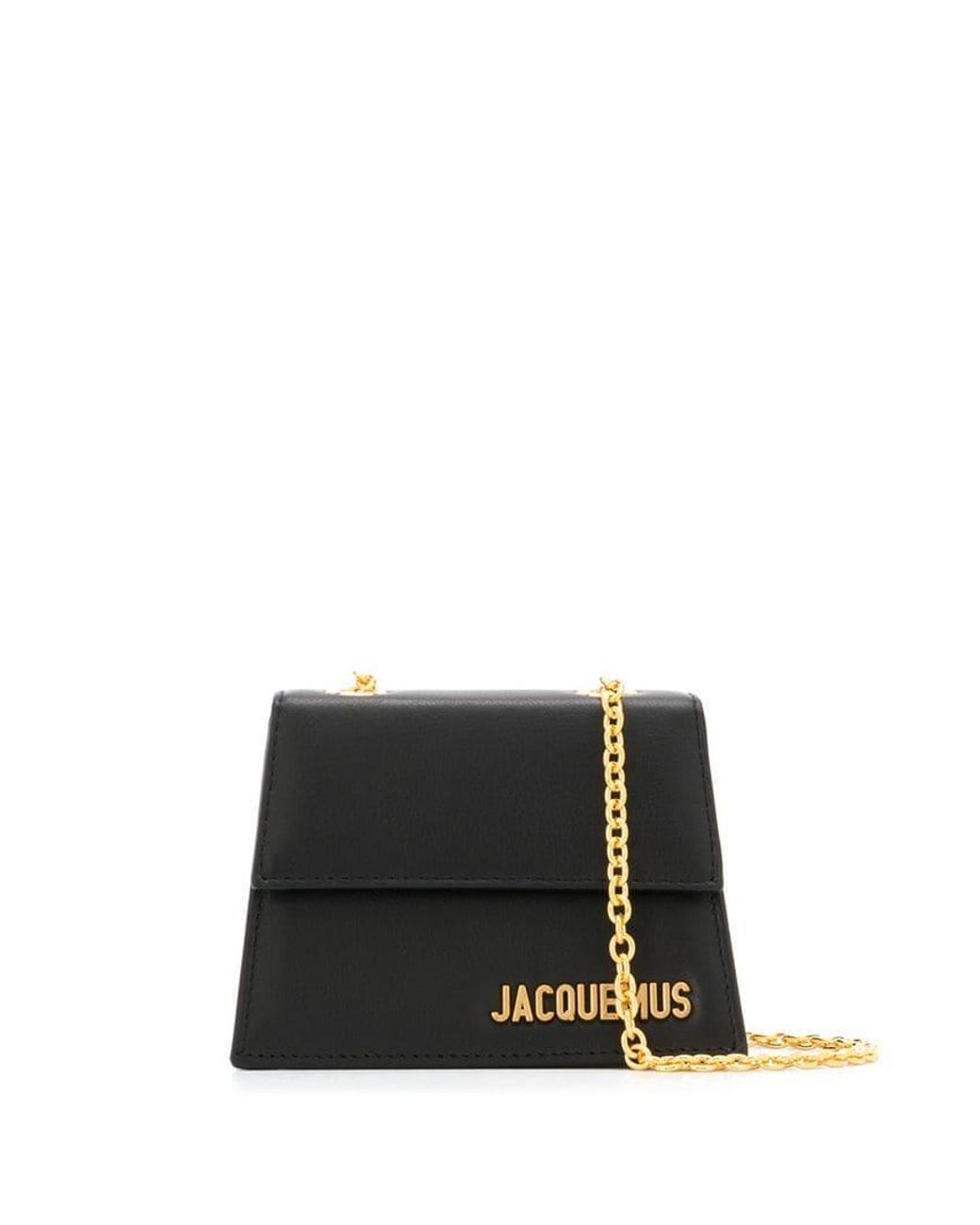 Jacquemus Mini Chain Cross Body Bag in Black | Lyst