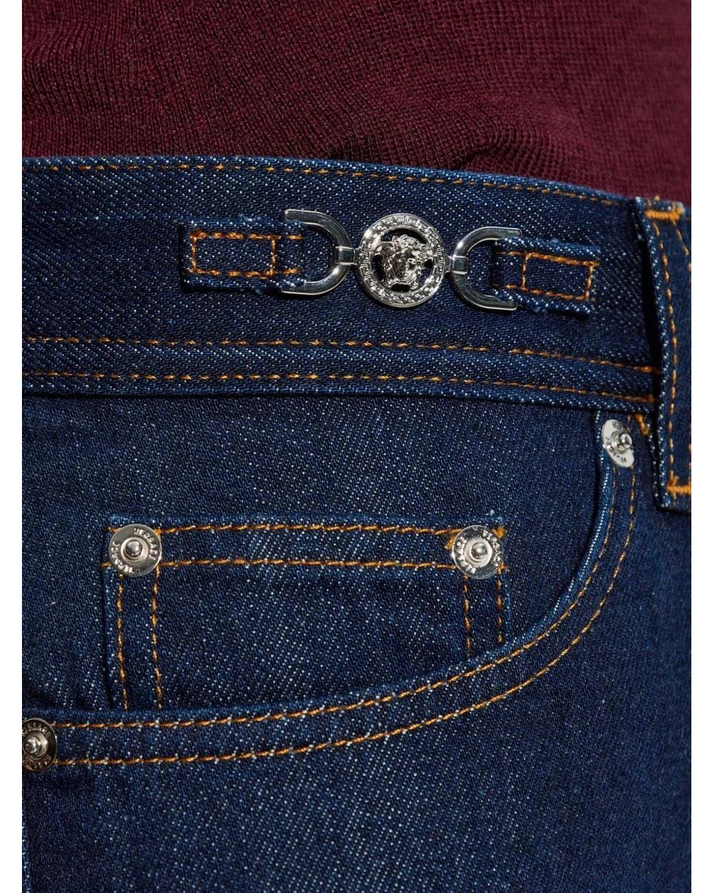 Versace Blue Five-Pocket-Jeans