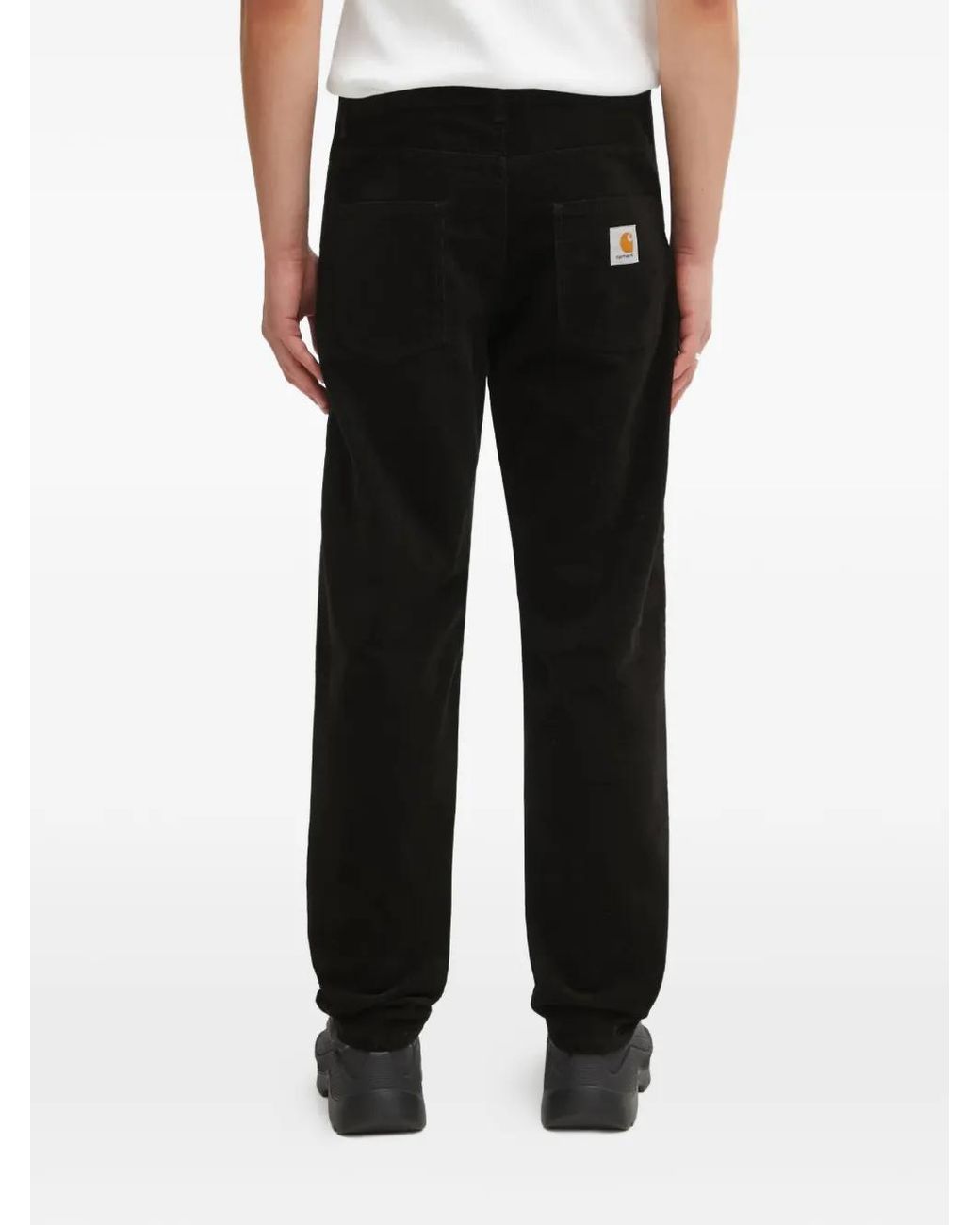 Carhartt Black Corduroy Pocket Trousers for men
