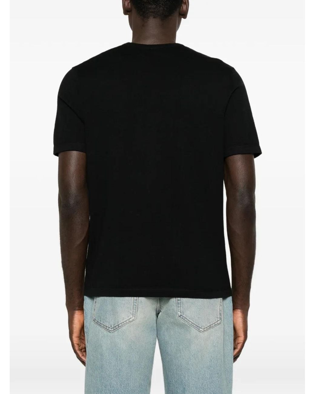 Bompard Black Crew-Neck T-Shirt for men