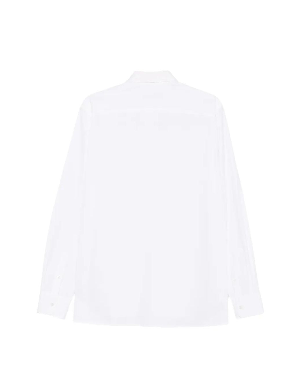 Lanvin White Concealed-Front Shirt for men