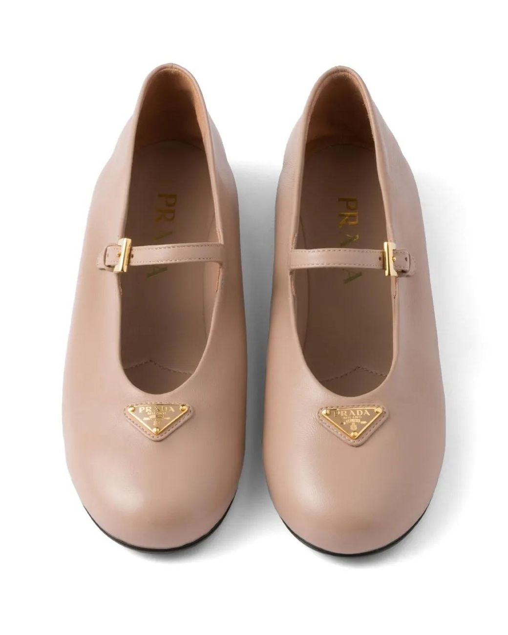 Prada Pink Nappa Leather Ballerinas