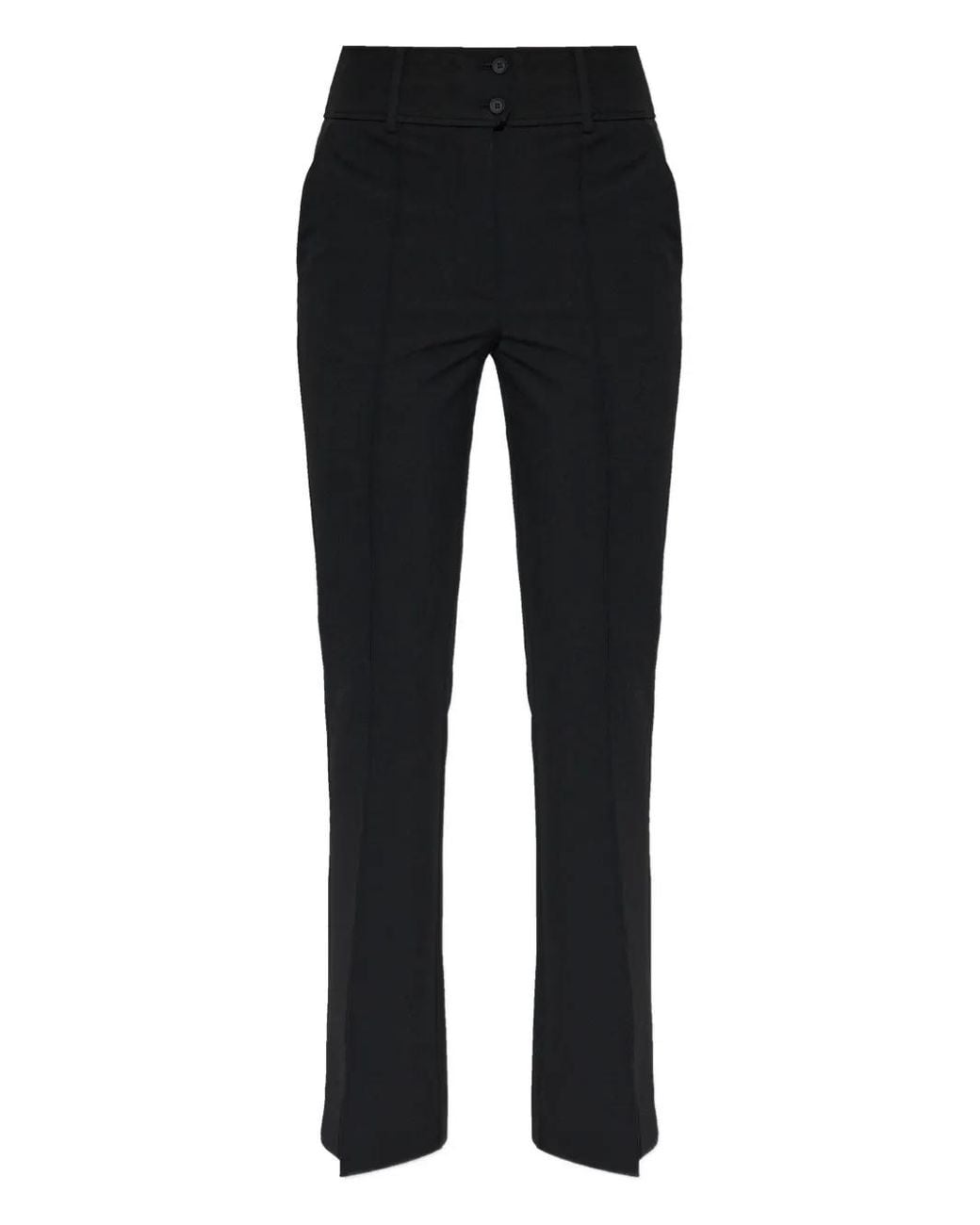 AllSaints Black Astra Button Trousers