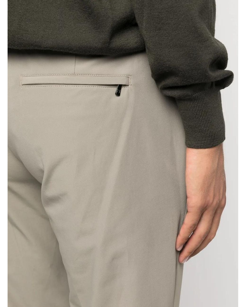PT Torino Natural Mid-Rise Tapered Trousers for men