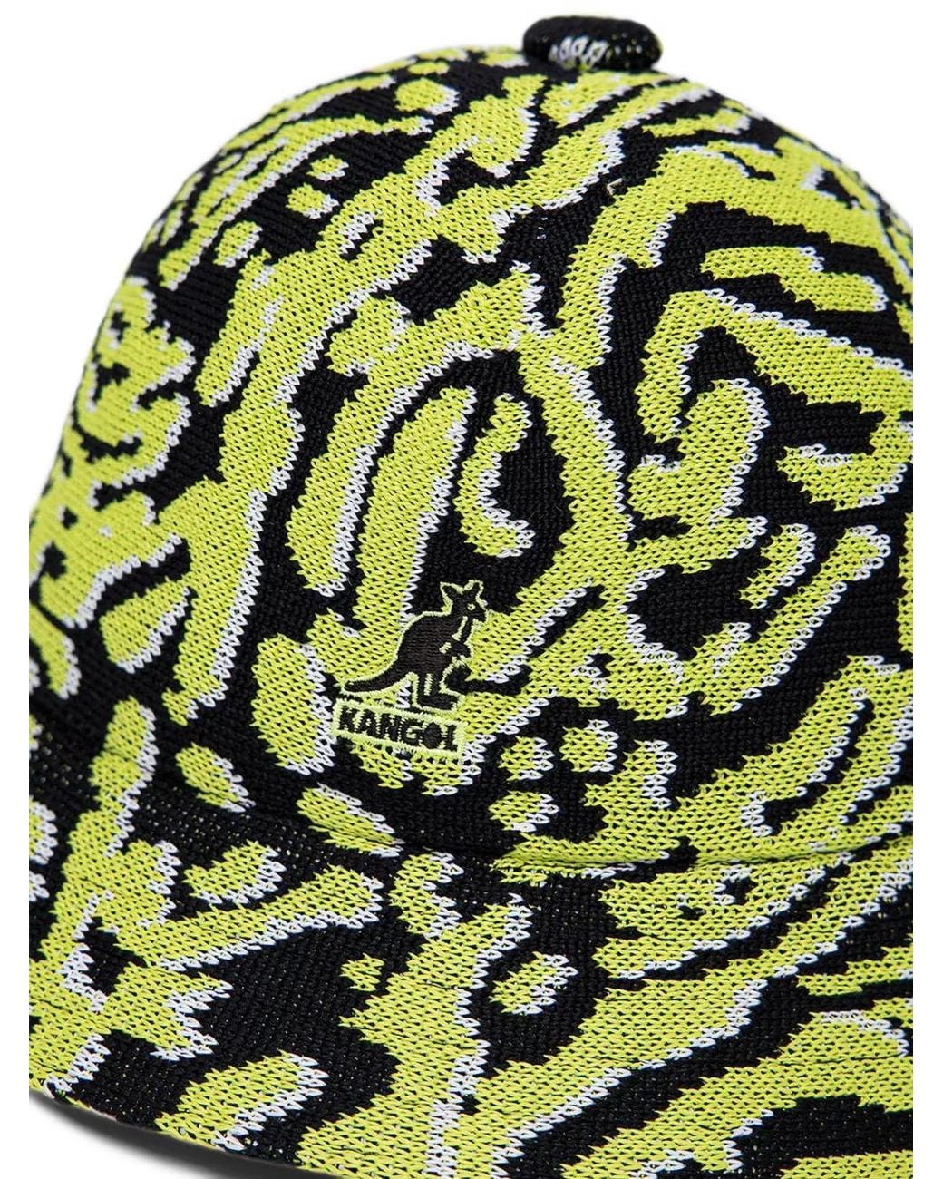 Kangol Green Patterned Bucket Hat