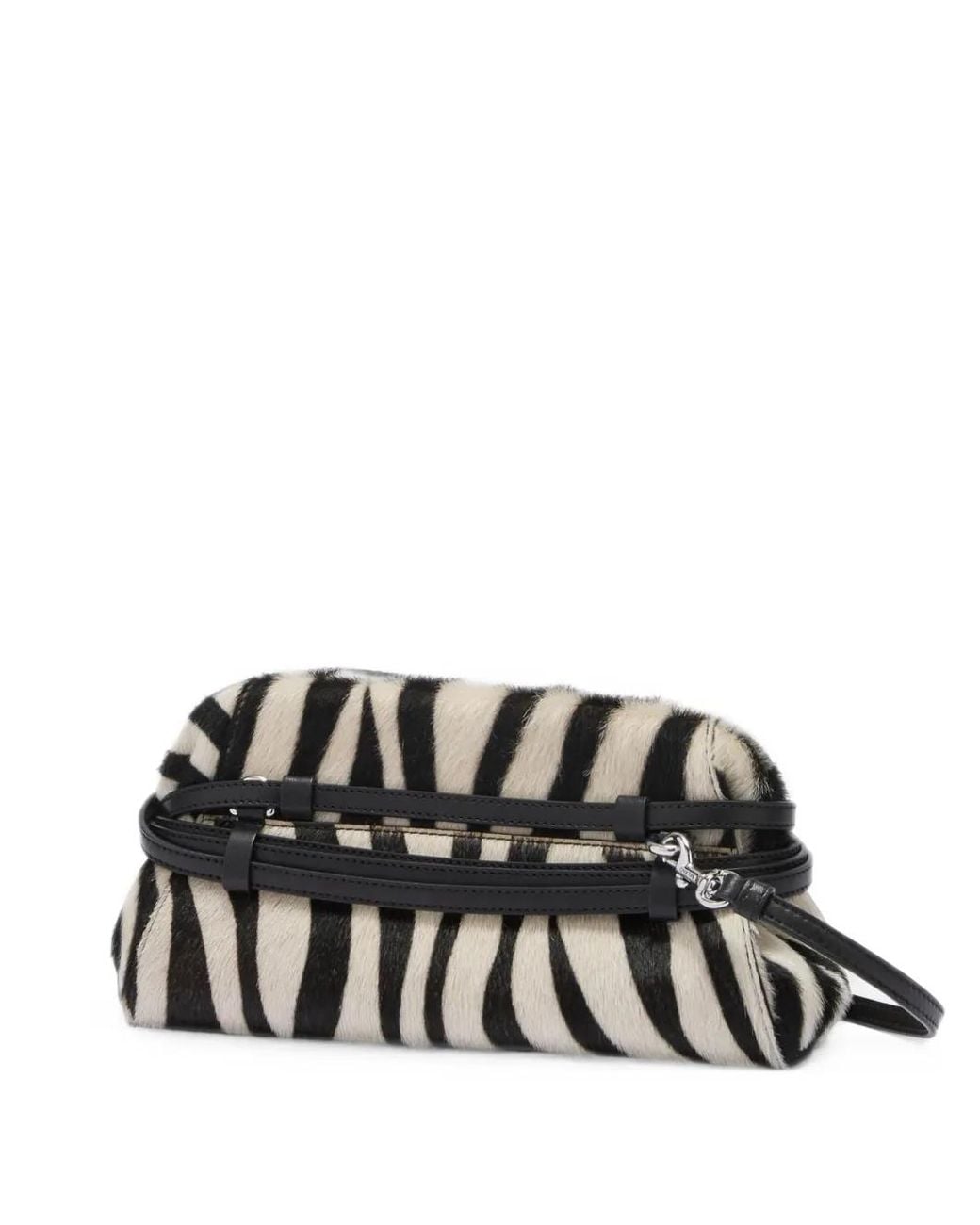 Moschino Black Tie Me Clutch Bag