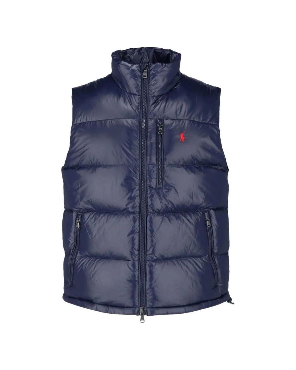 Polo Ralph Lauren Blue Quilted Zip-Up Gilet for men