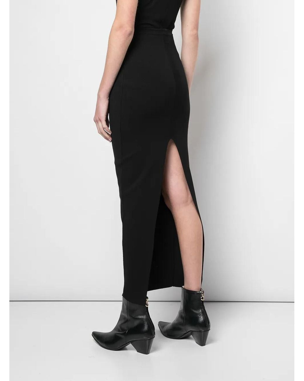 Rick Owens Black Larry Knit Skirt
