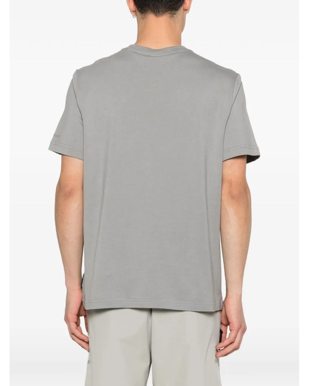 Camiseta Con Aplique Crescent Moose Knuckles de hombre de color Gray