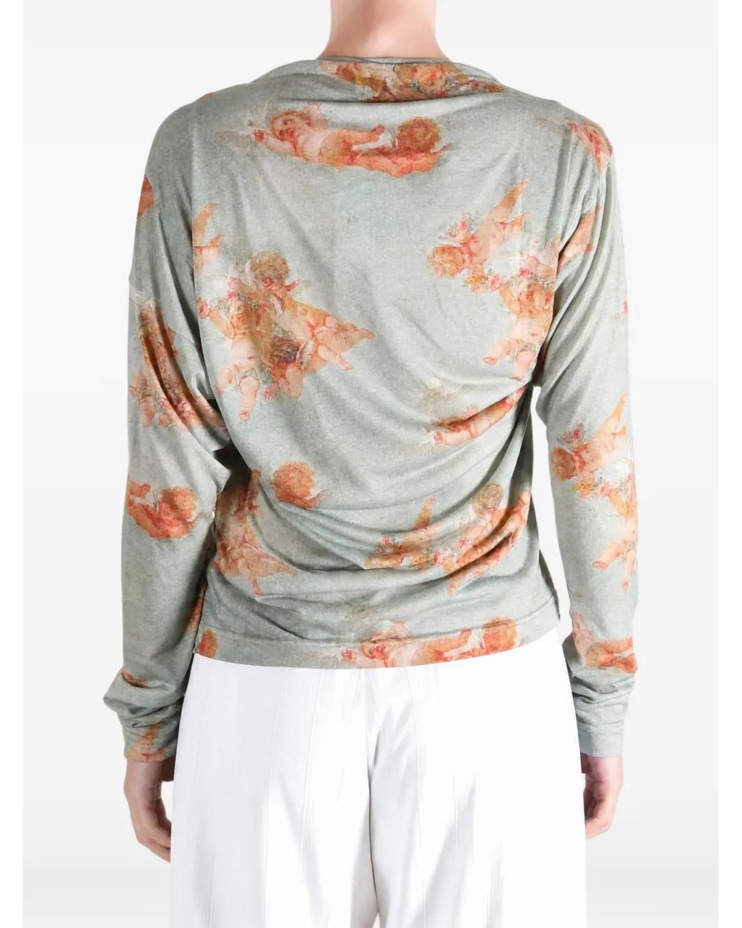 Vivienne Westwood White Haut À Manches Longues